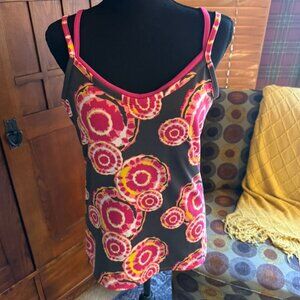 Soybu Print Athletic/Yoga Tank Top Size Large